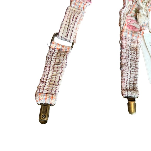Magnolia Pearl Shea Suspenders Martha Floral Print Metal Hook One Size NWT NEW - Picture 3 of 9